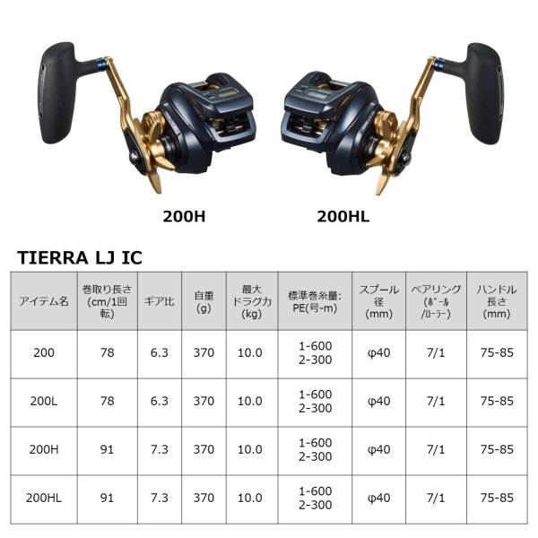 ダイワ ティエラ LJ IC 200H