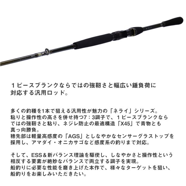 ダイワ 船竿 リーディングネライ MH-230・W - ロッド、釣り竿